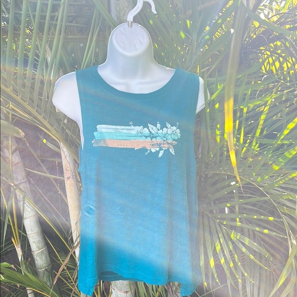 ROXY Splash Hibiscus Tank size small - Picture 4 of 8